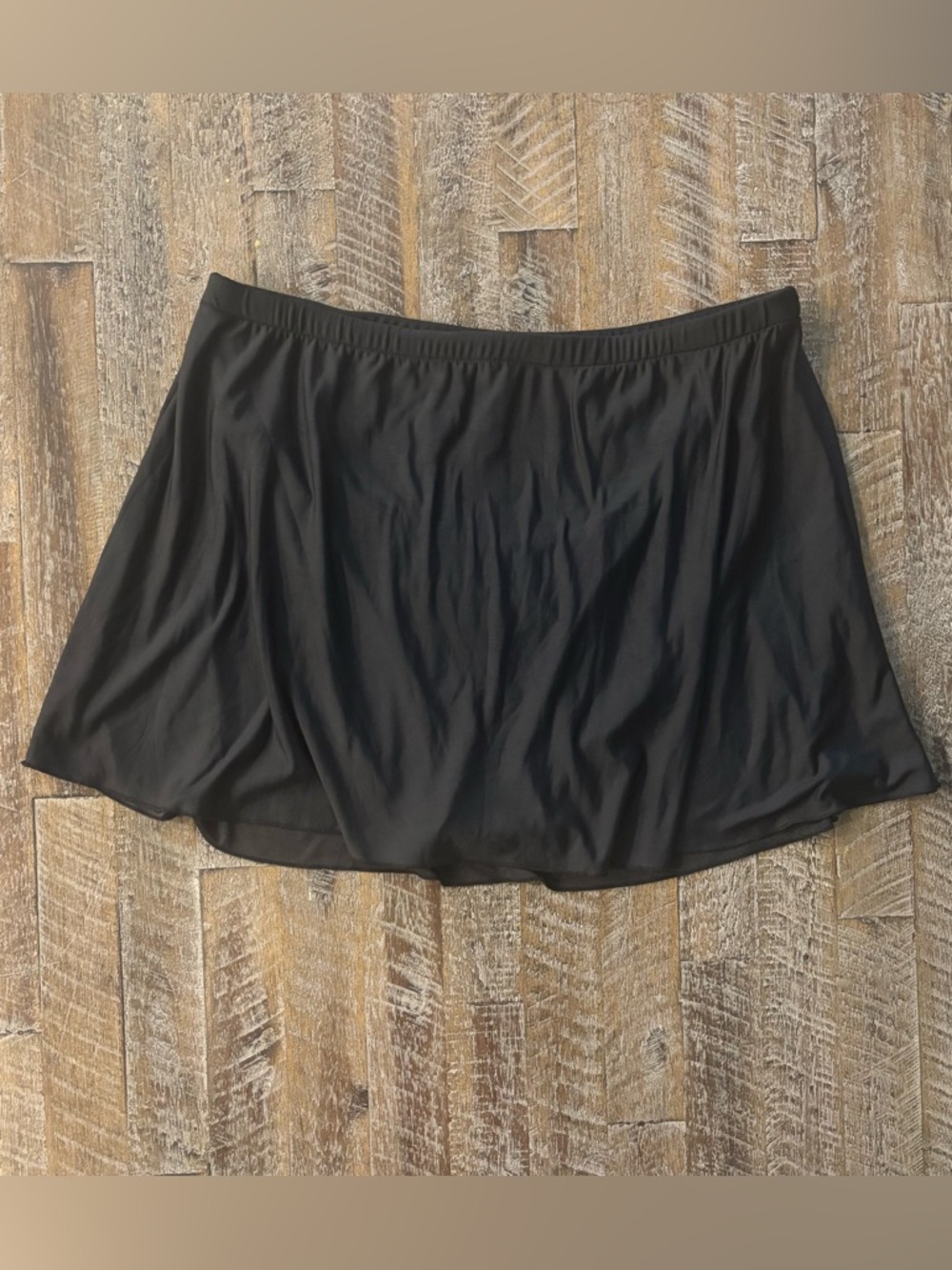 Caribbean Joe Black Swim Skirt Size 16